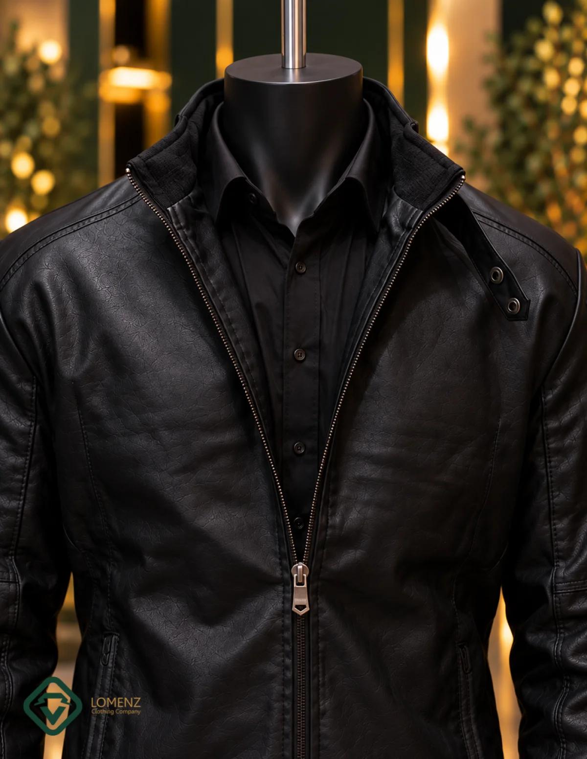 کاپشن چرم کد 6808